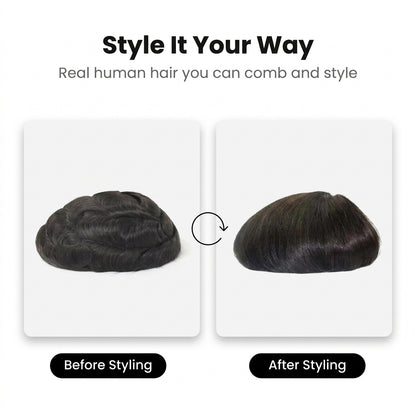 RESTORA - Men’s Human Hair Toupee