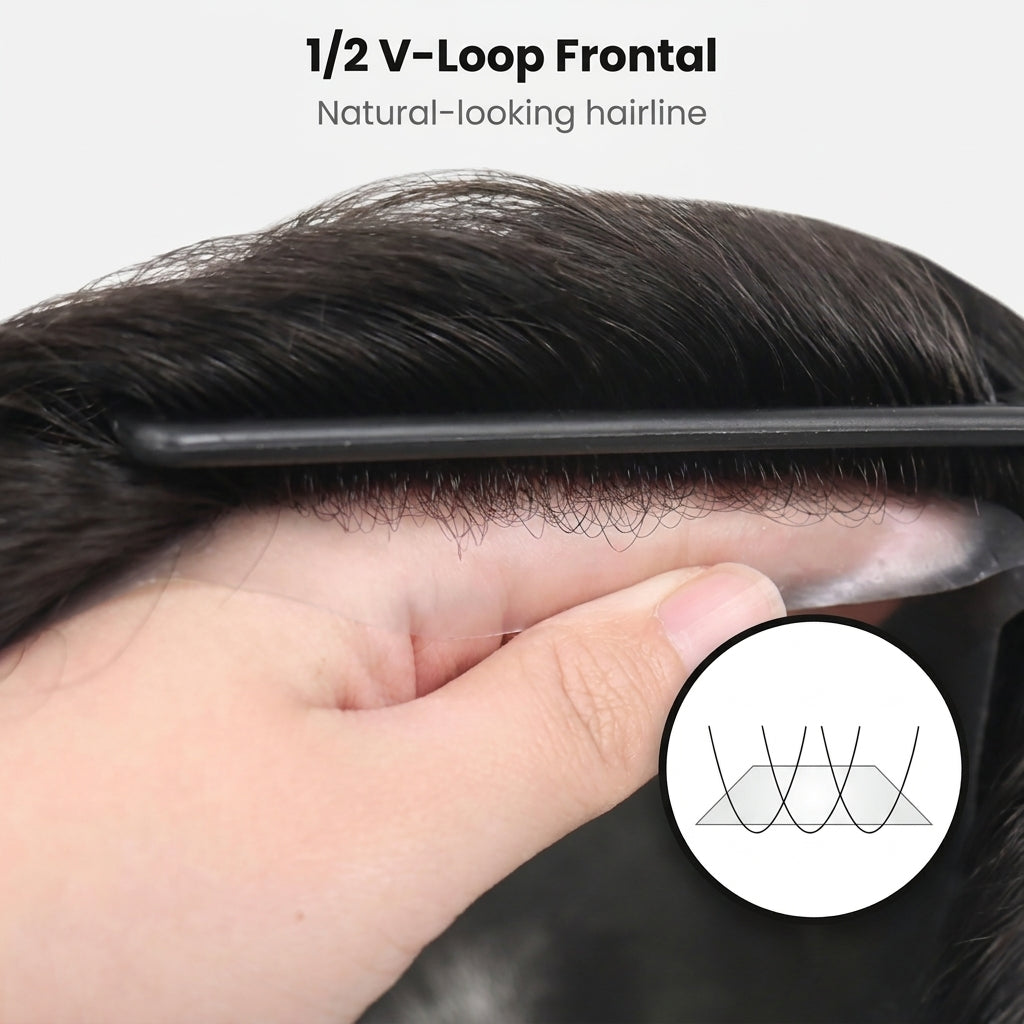 RESTORA - Men’s Human Hair Toupee