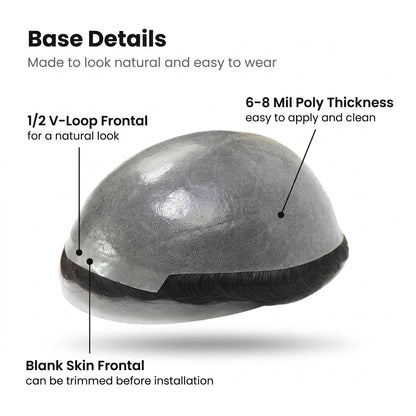 RESTORA - Men’s Human Hair Toupee